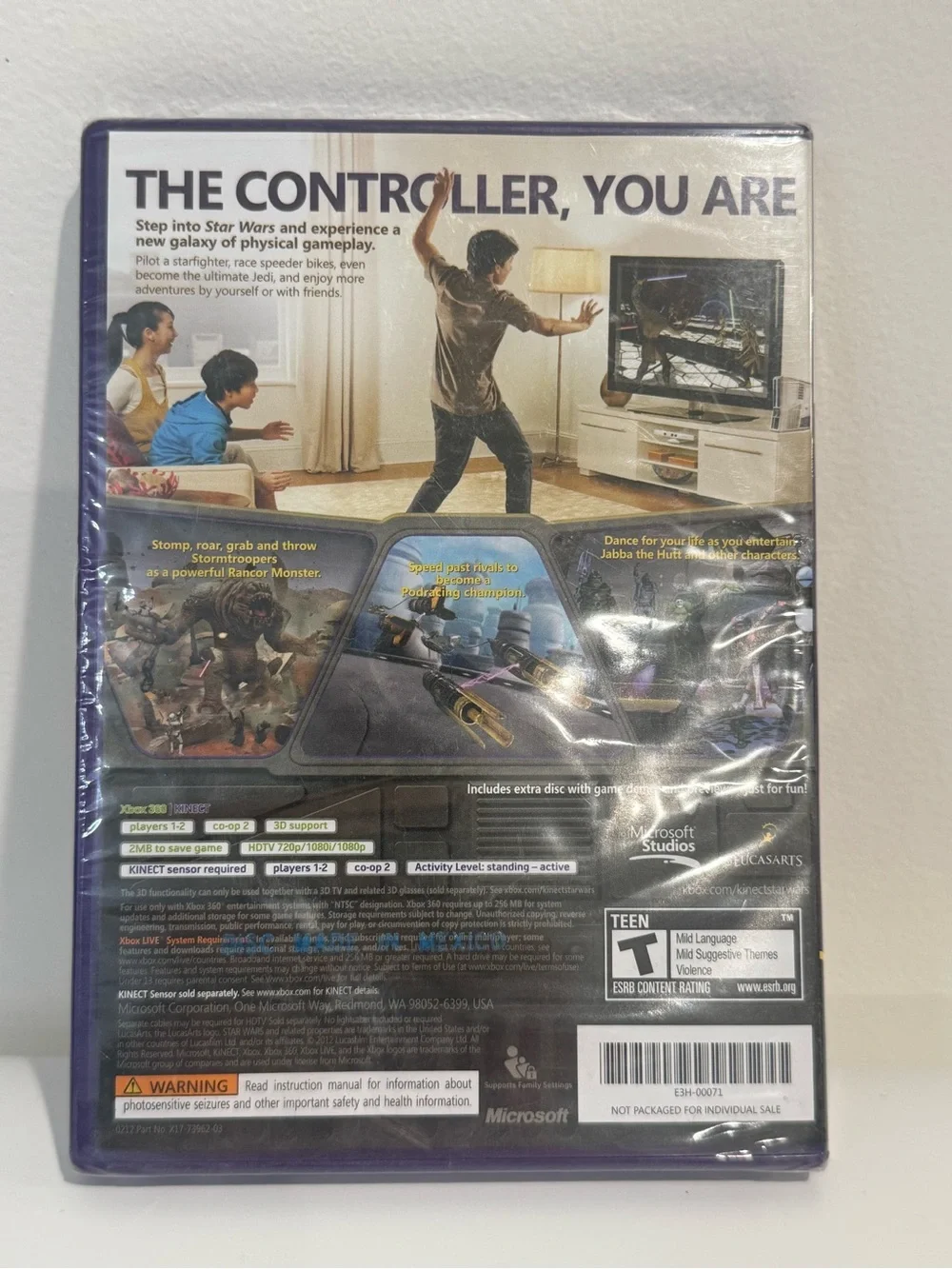 SEALED STAR WARS KINECT XBOX 360 KINECT BRAND NEW FAST SHIPPING